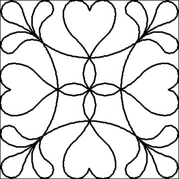 (image for) Blooming Hearts Nine Patch-L02357*